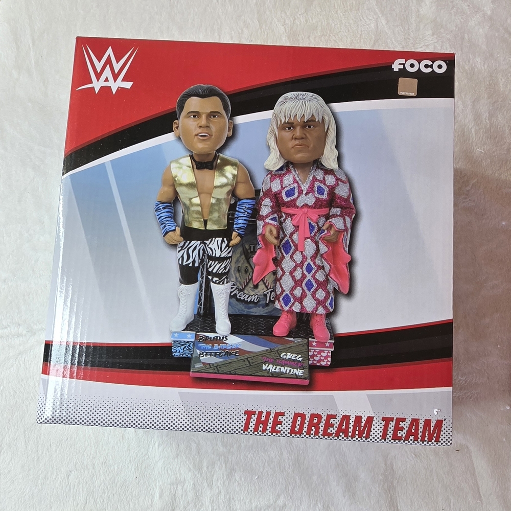 WWE The Dream Team Action Figures - Brutus Beefcake Greg The Hammer Valentine